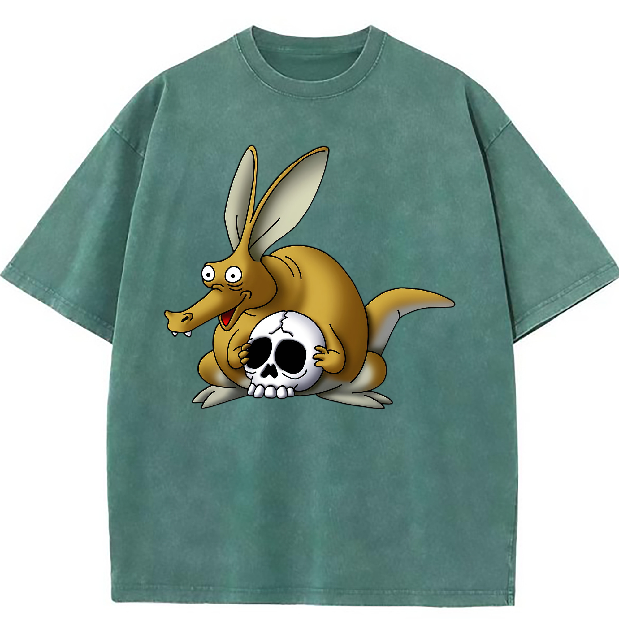 （画像用） ドラゴンクエスト Doragon Kuesuto Dragon Quest 綿100% ヴィンテージ風 半袖Tシャツ（フロントプリント）